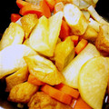 natsu555's cooksnap of when they made 大根とごぼう天の煮物.