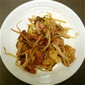 saintjordi's cooksnap of when they made 豚肉と野菜のにんにくオイマヨ味噌炒め❀.