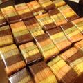 やかんぼー's cooksnap of when they made 簡単濃厚♥カラフルブラウニー♡友チョコ♥.