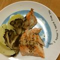 みかん組's cooksnap of when they made レモン塩でサーモンアラのムニエル.