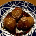 9718's cooksnap of when they made うずら卵の豚スライス肉の飴包み甘辛煮.