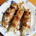 くーちゃん♬'s cooksnap of when they made ニラともやしの豚バラ巻き.