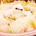 ホビ♡YoU's cooksnap of when they made ベイマックス☆大根おろしアート.