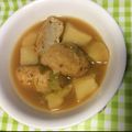 おっとarinko's cooksnap of when they made 汁だくジャガイモとガンモドキの煮物.