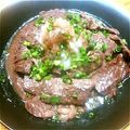 みい833's cooksnap of when they made 居酒屋ご飯☆牛ソテー柚子胡椒ソース♪.