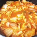 ゆでたまごの達人's cooksnap of when they made イタリア～ンな豚キムチトマト鍋♪.