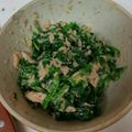 しあわせお月さま's cooksnap of when they made シーチキンとほうれん草のごまドレサラダ.