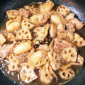 mi2choco's cooksnap of when they made とっても簡単！蓮根と鶏肉の煮物.