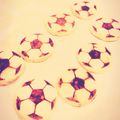 ○ｓａｒａ○'s cooksnap of when they made サッカーボールクッキー⚽️.