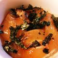 よしをりい's cooksnap of when they made 刺身が余ったら♡漬け丼.