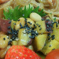 めかにか's cooksnap of when they made さつま芋と大豆の炒め煮.