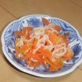 きらり流れ星's cooksnap of when they made +.*゜ 塩麹さんで切干大根+.*゜.