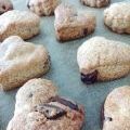 Qんにゃ〜's cooksnap of when they made HM＋板チョコ＝チョコチップスコーン♬.