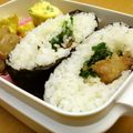 ぐーたらレシピ研究所's cooksnap of when they made 唐揚げマヨのおにぎらず.