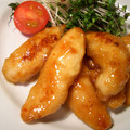くまのみ's cooksnap of when they made 鶏ささみの梅肉たれ焼き.
