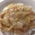 るっちゅ♪'s cooksnap of when they made 簡単！白菜とカニカマのあんかけ丼.