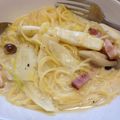 mMm！'s cooksnap of when they made ＊白菜とシメジのスープパスタ＊.