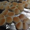 rahane's cooksnap of when they made 簡単！マシュマロチョコパイ♥.