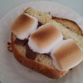 ﾘﾗｯｸﾏﾝ's cooksnap of when they made マシュマロチョコトースト.