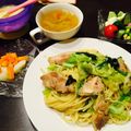 舞凜瑠ママ's cooksnap of when they made 基本のペペロンチーノ.
