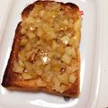 コロすけ☆'s cooksnap of when they made ＊りんごの甘煮のせ＊トースト＊.