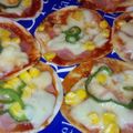 ミチユメ♡'s cooksnap of when they made 簡単♪餃子の皮でパリッとピザ.