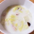 みちゃコ's cooksnap of when they made 白菜のミルクスープ♡.