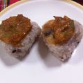 ももり0902's cooksnap of when they made 定番☆ネギ味噌焼おにぎり.