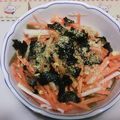 n0604's cooksnap of when they made 大根にんじん♪のりかつおサラダ❤.