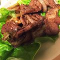 yuchinori's cooksnap of when they made ラム肉の♪焼肉風炒め.