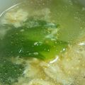 ykさくら's cooksnap of when they made チンゲン菜とふんわり卵のごま風味スープ.