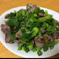 cha0822's cooksnap of when they made レンジで簡単♫ねぎだく砂肝の酒蒸し.