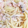 マキノん's cooksnap of when they made 簡単シャケとキノコのクリームパスタ.