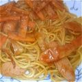やすひろん's cooksnap of when they made 我が家の定番 ナポリタン.