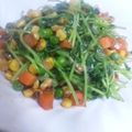 まいかるさー's cooksnap of when they made 豆苗とミックスベジタブルのバターソテー.