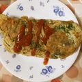 よちりん's cooksnap of when they made ❁大根の葉で❁簡単オムレツ.