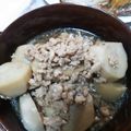 かぴーな's cooksnap of when they made 鶏ひき肉と里芋の煮物.