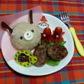 ★舞子はん★'s cooksnap of when they made うずらの卵でサンタ☆キャラ弁.