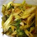 maco33's cooksnap of when they made 5分で完成！セロリの葉、かつお節炒め♪.