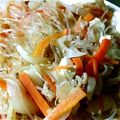 新米ママの時短飯's cooksnap of when they made 麺つゆ de 春雨と豆腐の炒め物.