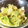 SHIBAいぬ。's cooksnap of when they made キャベツの梅おかかあえ.