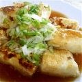 j1u0j1u0's cooksnap of when they made 揚げずに簡単♪あんかけ揚げ出し豆腐♪.