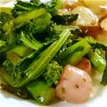 ぶきっちょちぃちゃん's cooksnap of when they made 菜の花とエビのアンチョビ炒め.