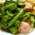ぶきっちょちぃちゃん's cooksnap of when they made 菜の花とエビのアンチョビ炒め.