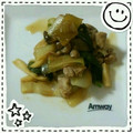 PINKamam's cooksnap of when they made 簡単　豚肉　ピーマン　エリンギの　炒め物.