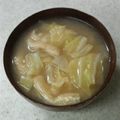 サーフブレイド's cooksnap of when they made キャベツと油揚げ★味噌汁.