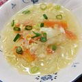イトP夫婦's cooksnap of when they made 春雨と鶏肉の　#あったかスープ.