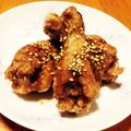 カピバラミルクティー's cooksnap of when they made カリッとジューシー♪鶏手羽の甘辛揚げ★.