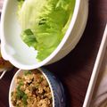 まゆてっっど's cooksnap of when they made みんな喜ぶ☆ひき肉と納豆のレタス巻き♪.