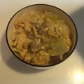 koumebon's cooksnap of when they made 離乳食後期！レンジで簡単親子丼.